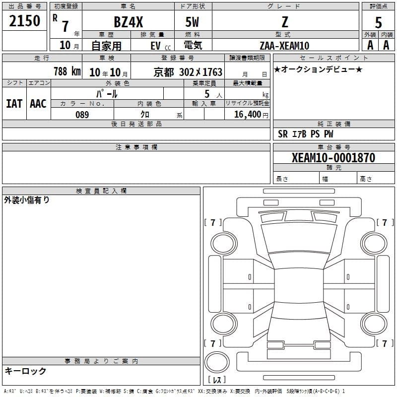 2025 TOYOTA BZ4X